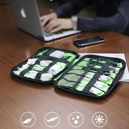 Compact Portable Tech Bag for Cable Storage (1pc)