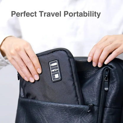 Compact Portable Tech Bag for Cable Storage (1pc)